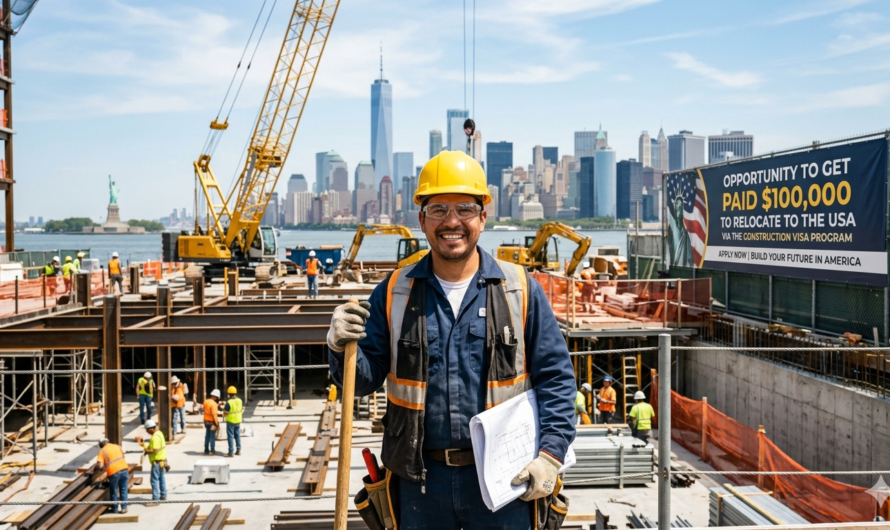 Opportunity to Get Paid $100,000 to Relocate to the USA via the Construction Visa Program