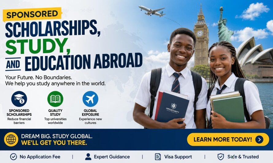 Sponsored Scholarships, Study, Universities, and Education Abroad in the United States and United Kingdom